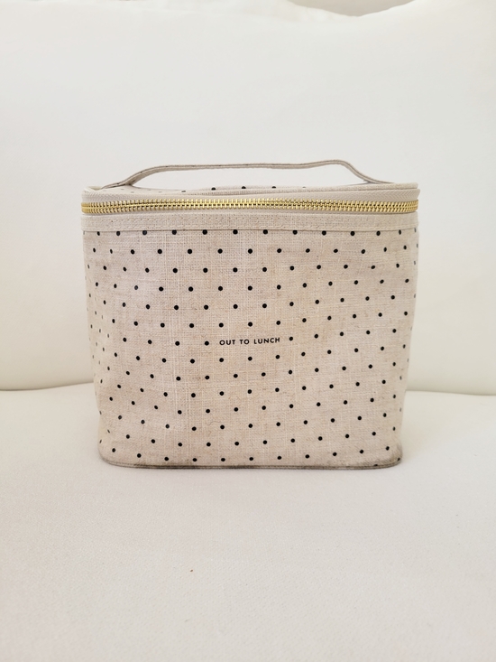 kate spade Handbags - KATE SPADE Beige Polka Dot Out To Lunch Tote